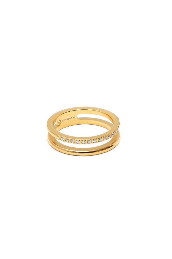 Singularu Bibiana Gold Plated Steel Ring printed