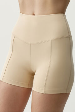 Born Living Yoga Pantal&oacute;n corto deportivo Deo beige