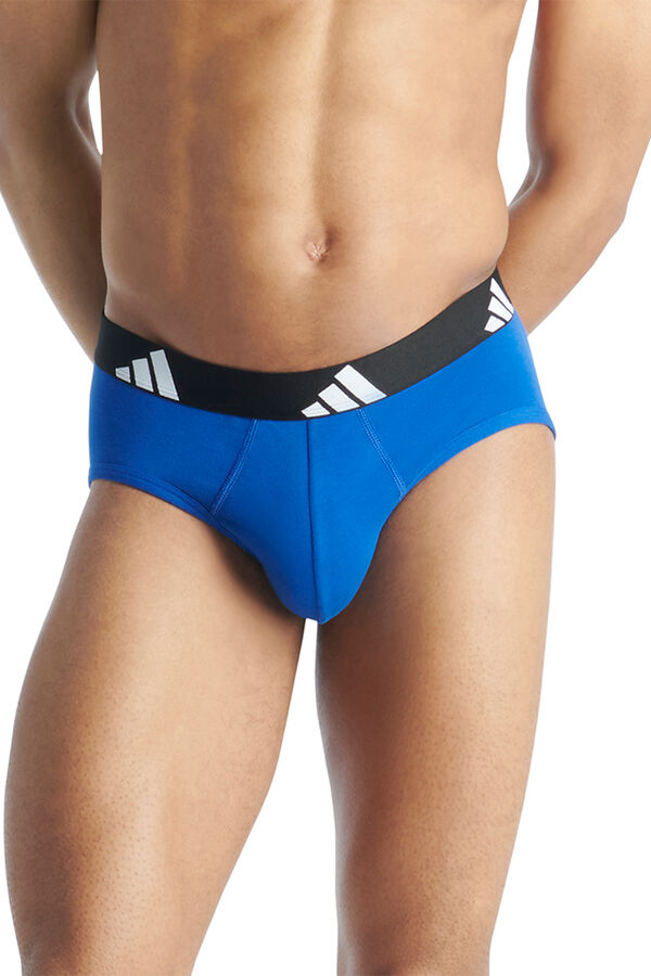 Adidas Pack 3 calzoncillos algod&oacute;n Active Flex azul