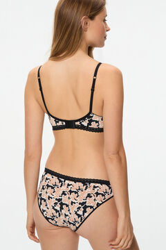 DIM Braga cl&aacute;sica de microfibra print flores