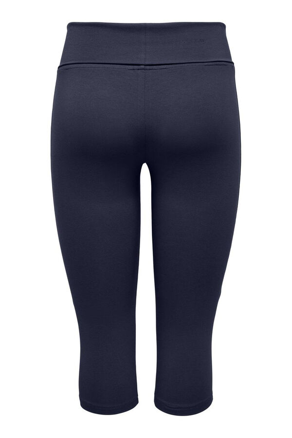 Only Play Leggins 3/4 de algod&oacute;n org&aacute;nico azul