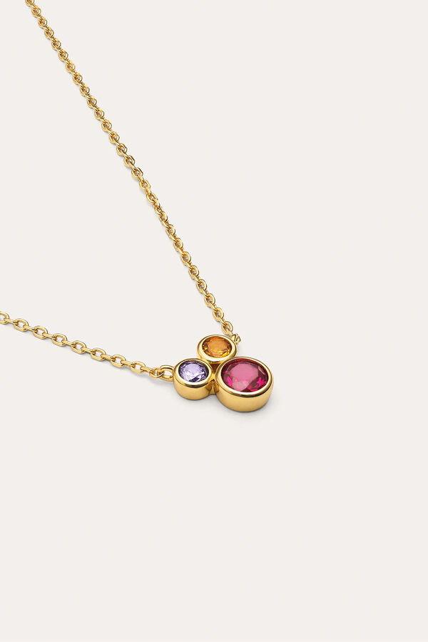 Singularu Collar Rainbow Bubbles Ba&ntilde;o Oro amarillo