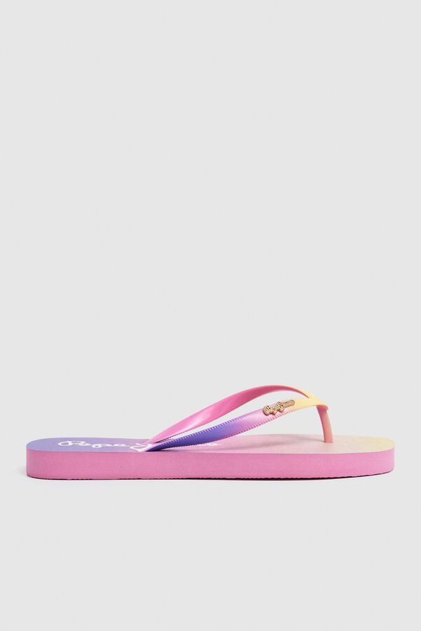 Pepe Jeans Sandalias de playa logo amarillo