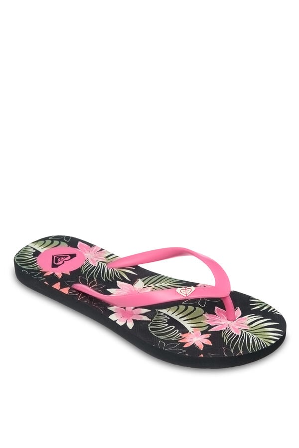 Roxy Chanclas estampado tropical negro