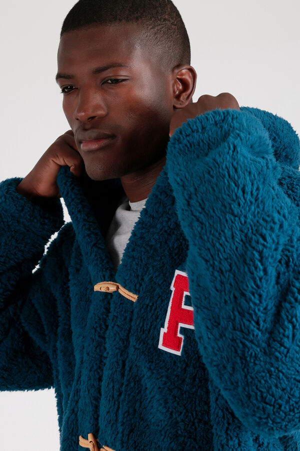 Admas Bata corta borrego Paddington para hombre  azul