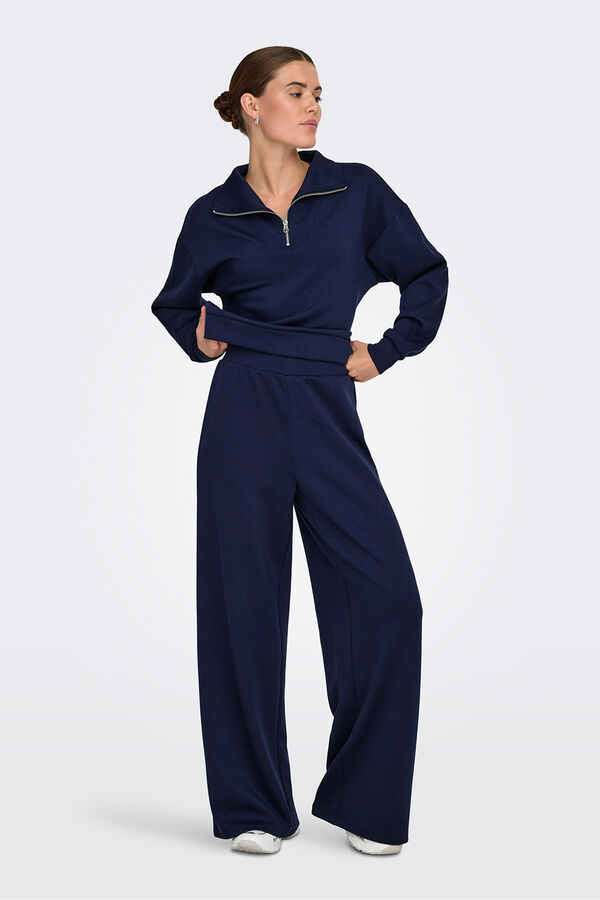 Only Play Long wide-legged trouser Plava