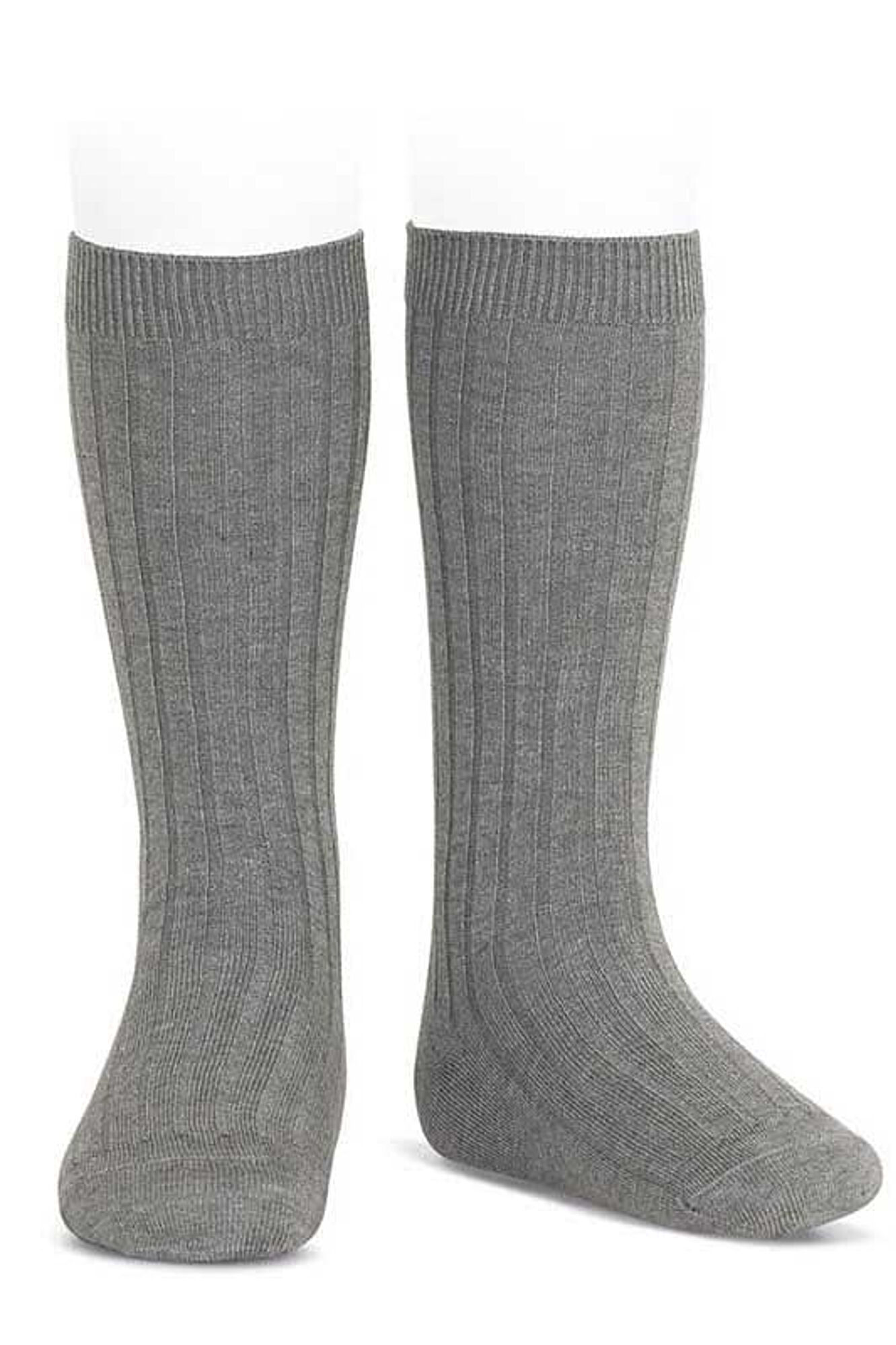 Condor Meias altas b&aacute;sicas caneladas