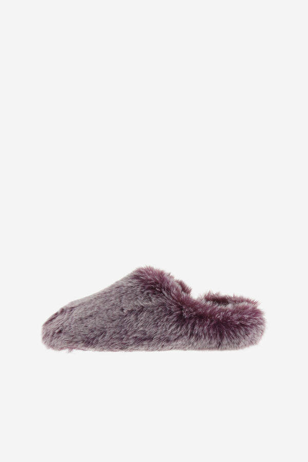 Victoria Victoria Norte fur slippers Bordo
