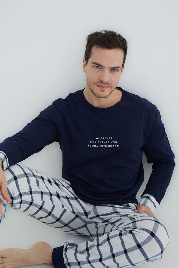 Trendyol Navy blue pyjamas set  Plava