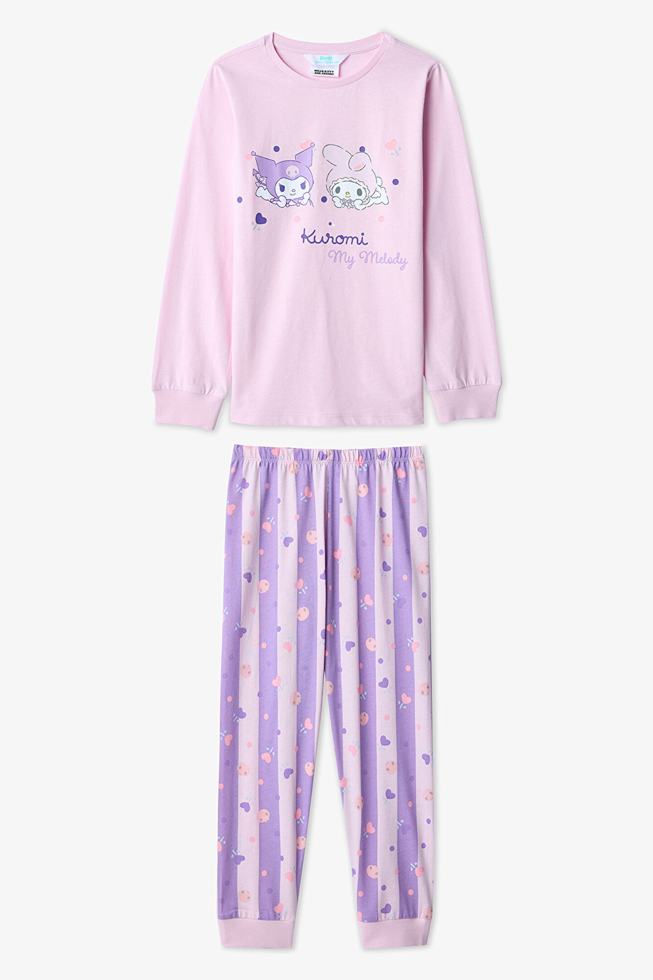Penti Conjunto de pijama con estampado de Kuromi para ni&ntilde;as