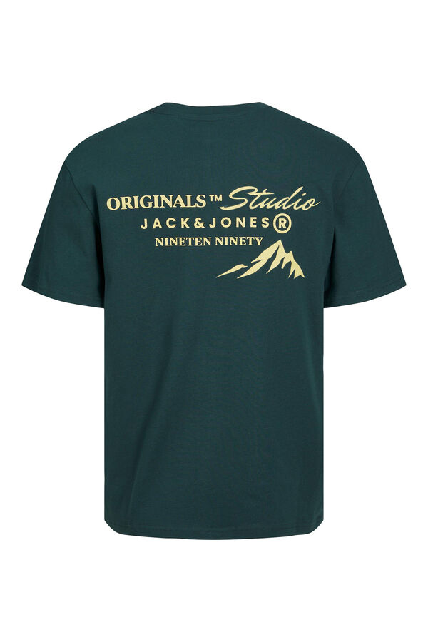 Jack & Jones T-shirt with back print Zelena