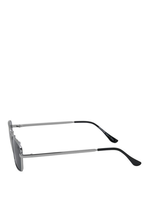 Jack & Jones Silberne Metallrahmen-Sonnenbrille Grau