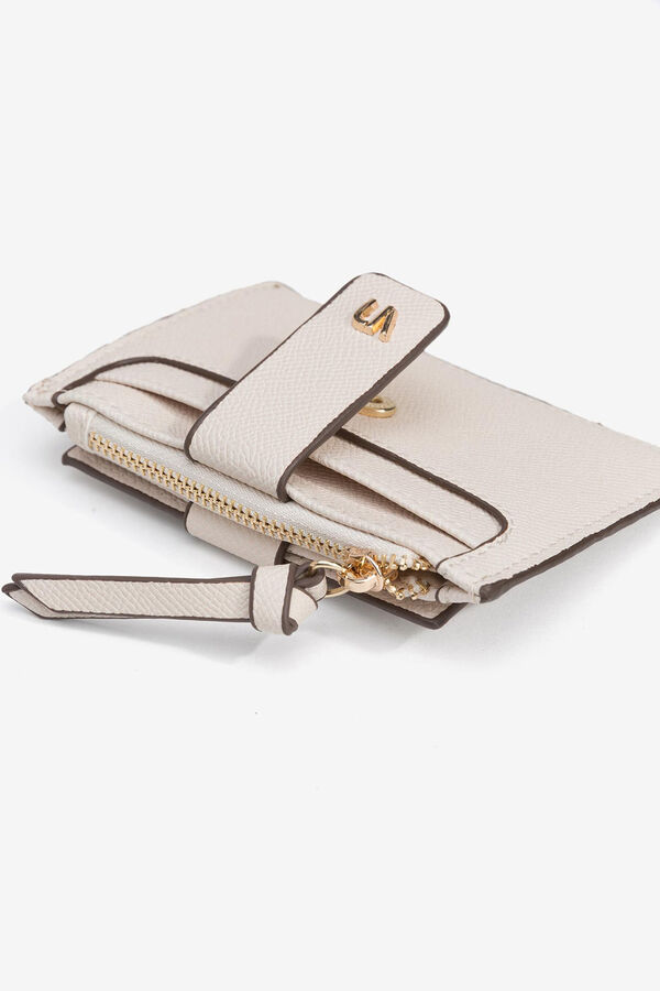 Vilanova Card Holder with Flaps beige
