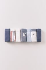 Women'secret 7 plavih pamučnih klasičnih gaća sa logom Print