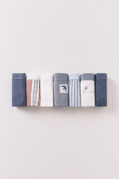 Women'secret 7 plavih pamučnih klasičnih gaća sa logom