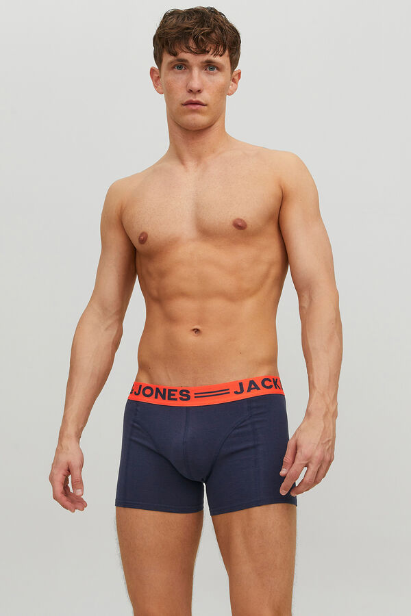 Jack & Jones Pack 3 b&oacute;xers morado/lila