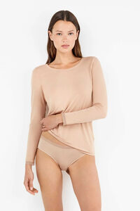 Gisela Braga b&aacute;sica midi con gal&oacute;n de encaje&nbsp;