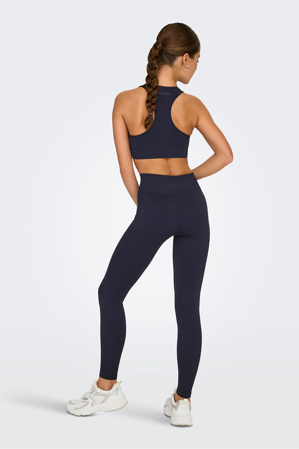 Only Play Legging Seamless tiro alto azul