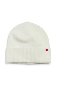 Pieces Gorro punto clásico corazón dobladillo