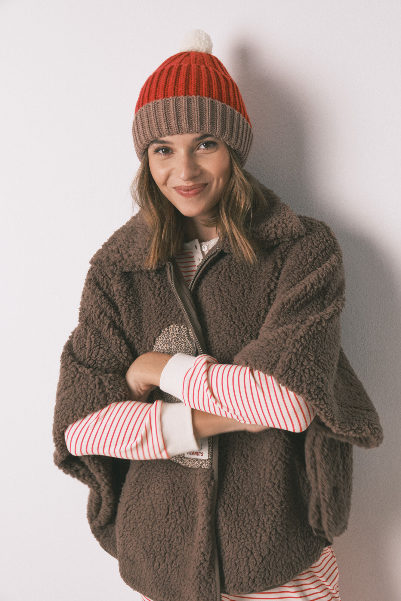 Women'secret Gorro tipo beanie rojo