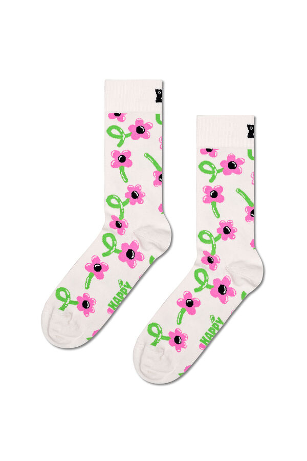 Happy Socks Balloon Flower Unisex Socks brown