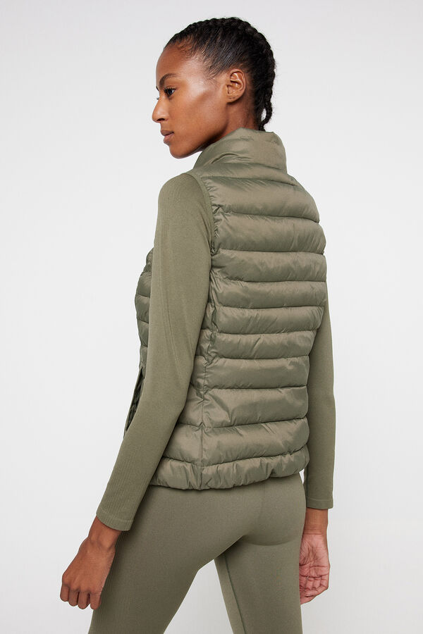 Only Play Chaleco acolchado verde