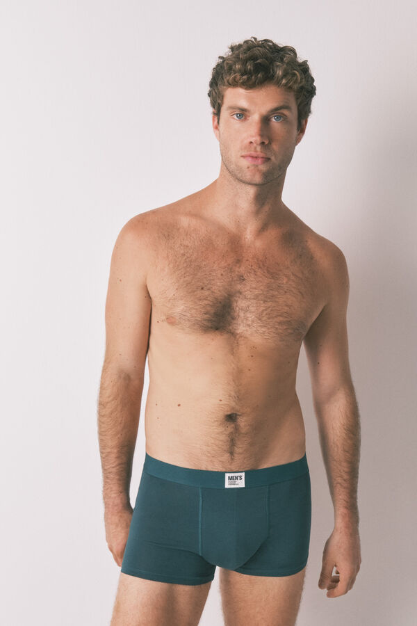 Women'secret Paket od 2 obične zelene bokserke Zelena