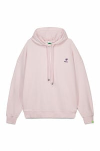 HI&BYE Roze pamučni duks sa kapuljačom