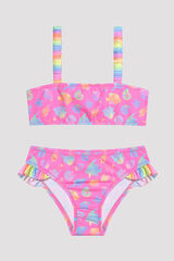 Penti Girl'S pink Bikini Set printed