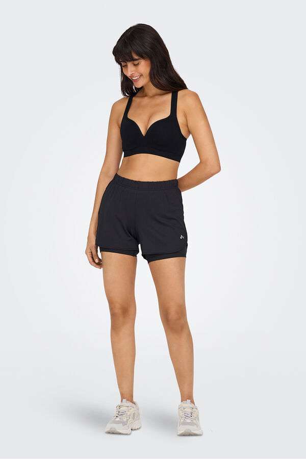 Only Play Sujetador deportivo intensidad media negro