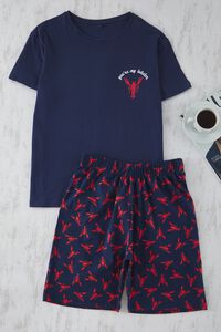 Trendyol Conjunto de pijama curto lagostas