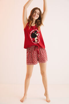 Womensecret Pijama corto 100% algodón Mafalda rojo rojo