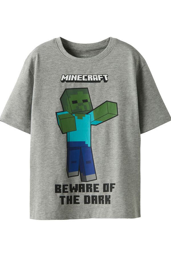 Name it Minecraft T-shirt for boys  grey