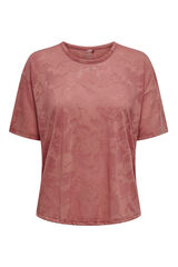 Only Play Short sleeve transparent technical t-shirt rose