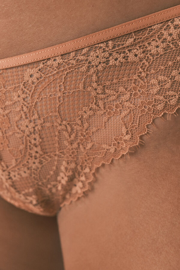 Women'secret Klasična narandžaste čipka gaće Narandžasta