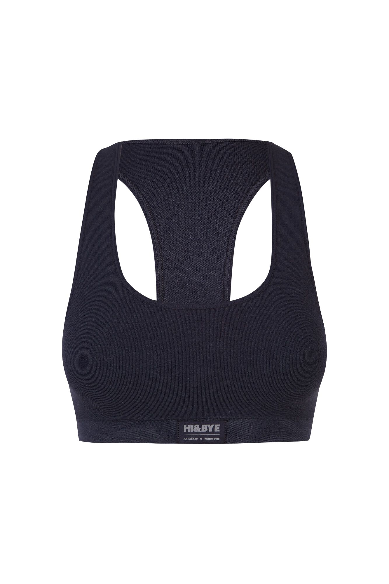 HI&BYE Sujetador deportivo relleno seamless azul navy