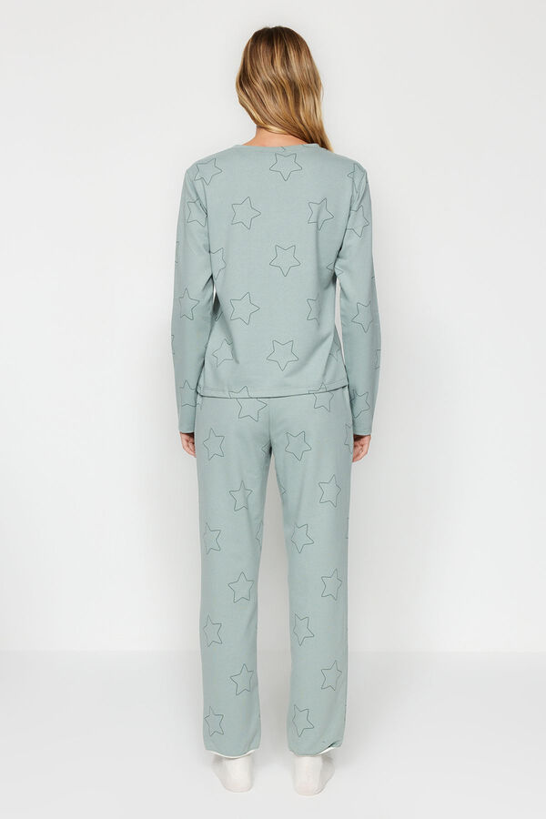 Trendyol Conjunto de pijama Mint Star  verde