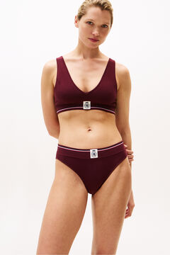 Tommy Jeans Bralette de canal&eacute; con banda el&aacute;stica y logo