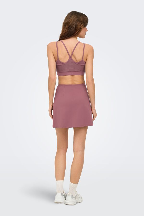 Only Play Soutien desportivo detalhe em mesh rosa