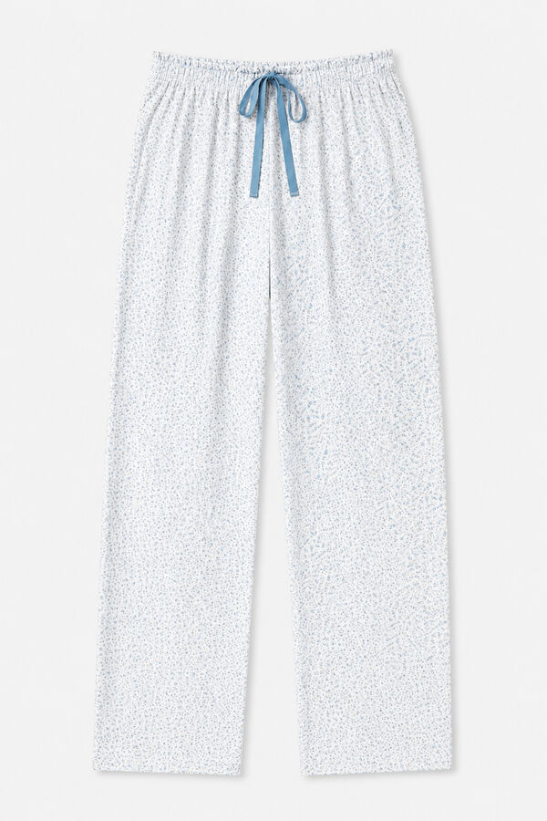 Women'secret Duge pamučne pantalone sa životinjskim printom Print