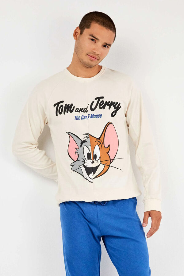 Gisela Tom & Jerry jersey-knit pyjamas set brown