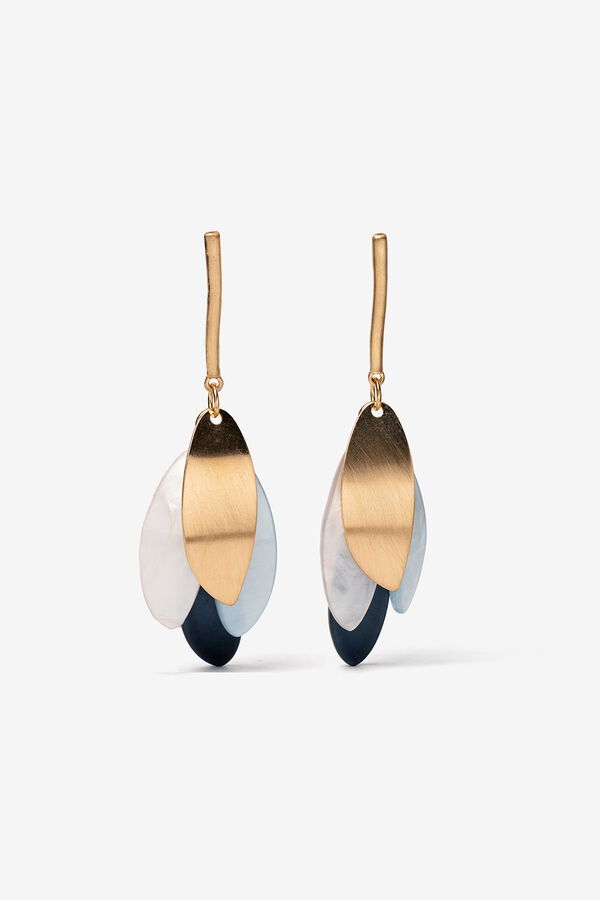 Vilanova Pendientes Largos con Colgantes amarillo