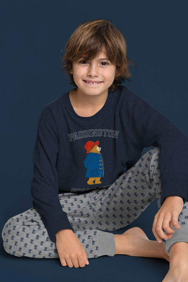 Admas Pijama infantil comprido estampado Paddington azul