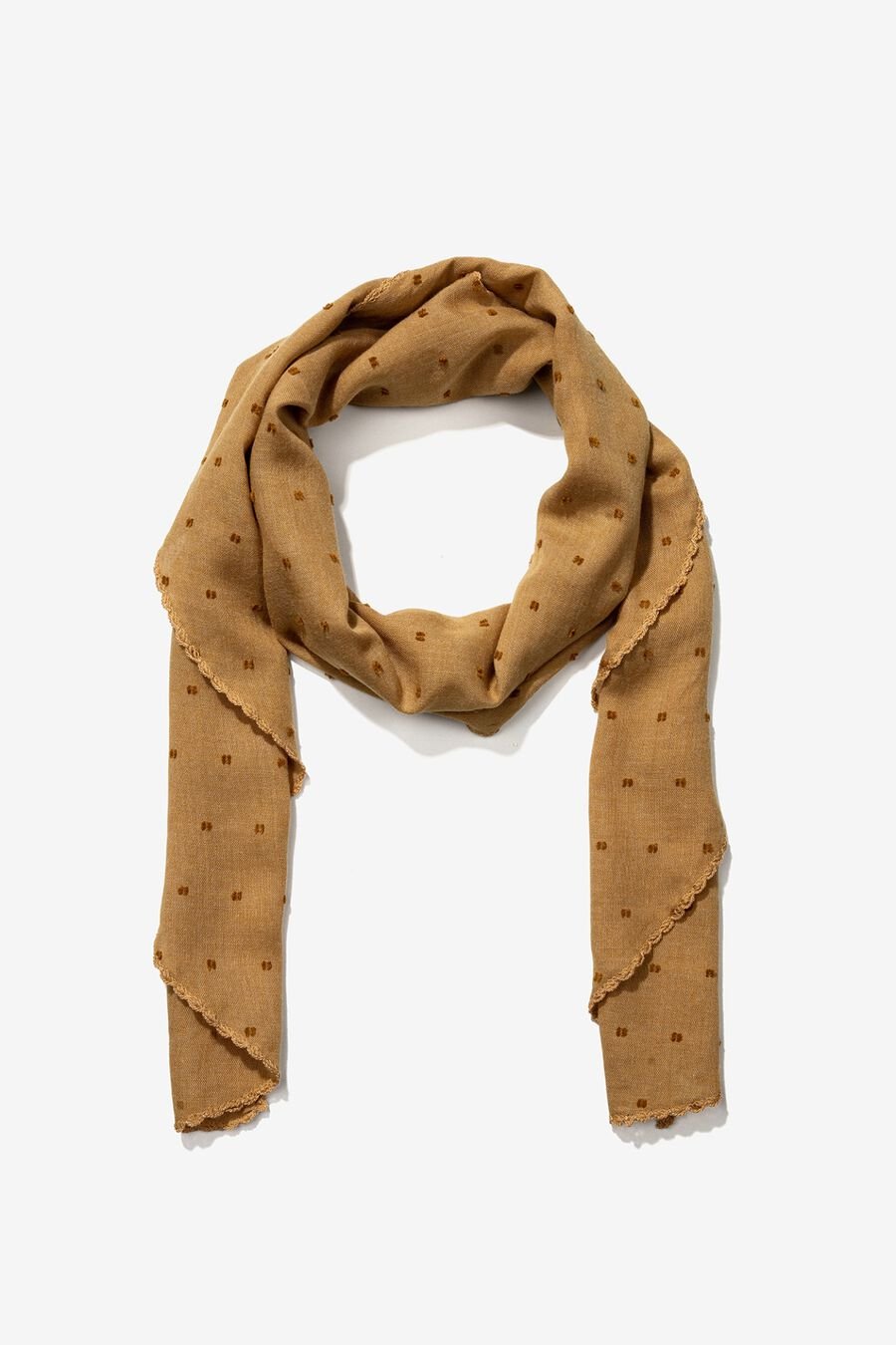 Pañuelo triangular bordado