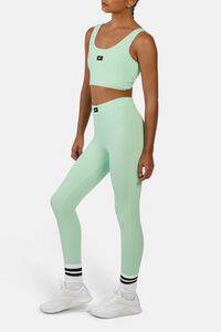 Reebok Malha canelada com punhos de estribo