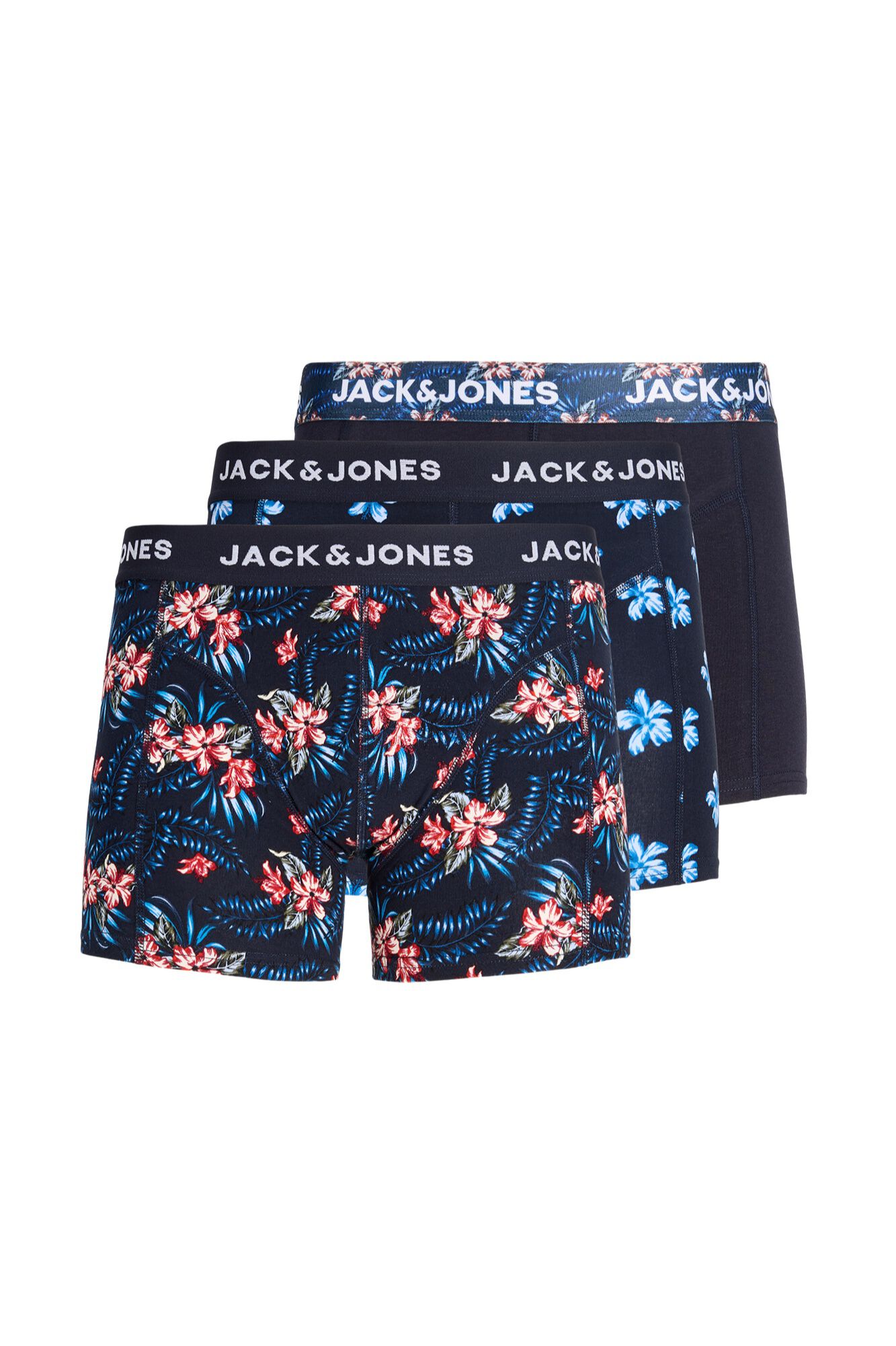 Jack & Jones Pack 3 boxers de algod&atilde;o
