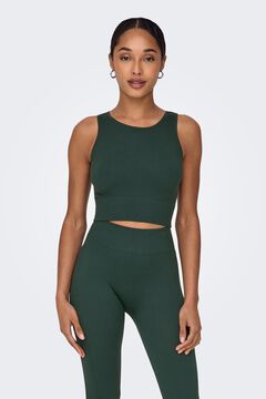 Only Play Seamless crop top bleu