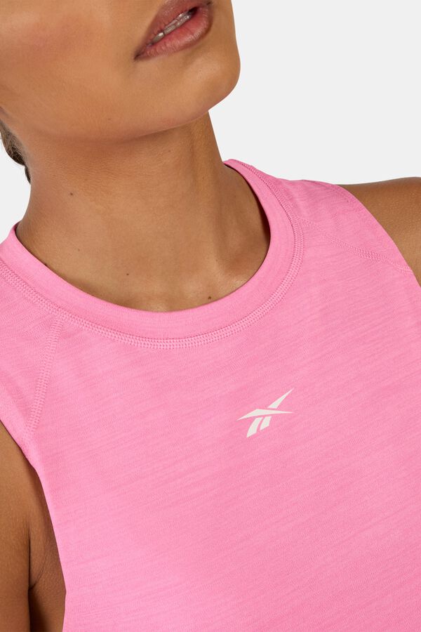 Reebok Camiseta sin mangas entrenamiento rosa