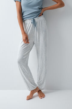 Women'secret Duge pamučne pantalone sa životinjskim printom Print