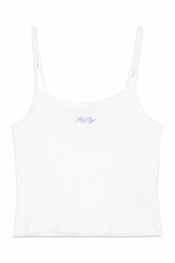 HI&BYE Pleteni top pleten sa pintel kai&scaron;evima Bež